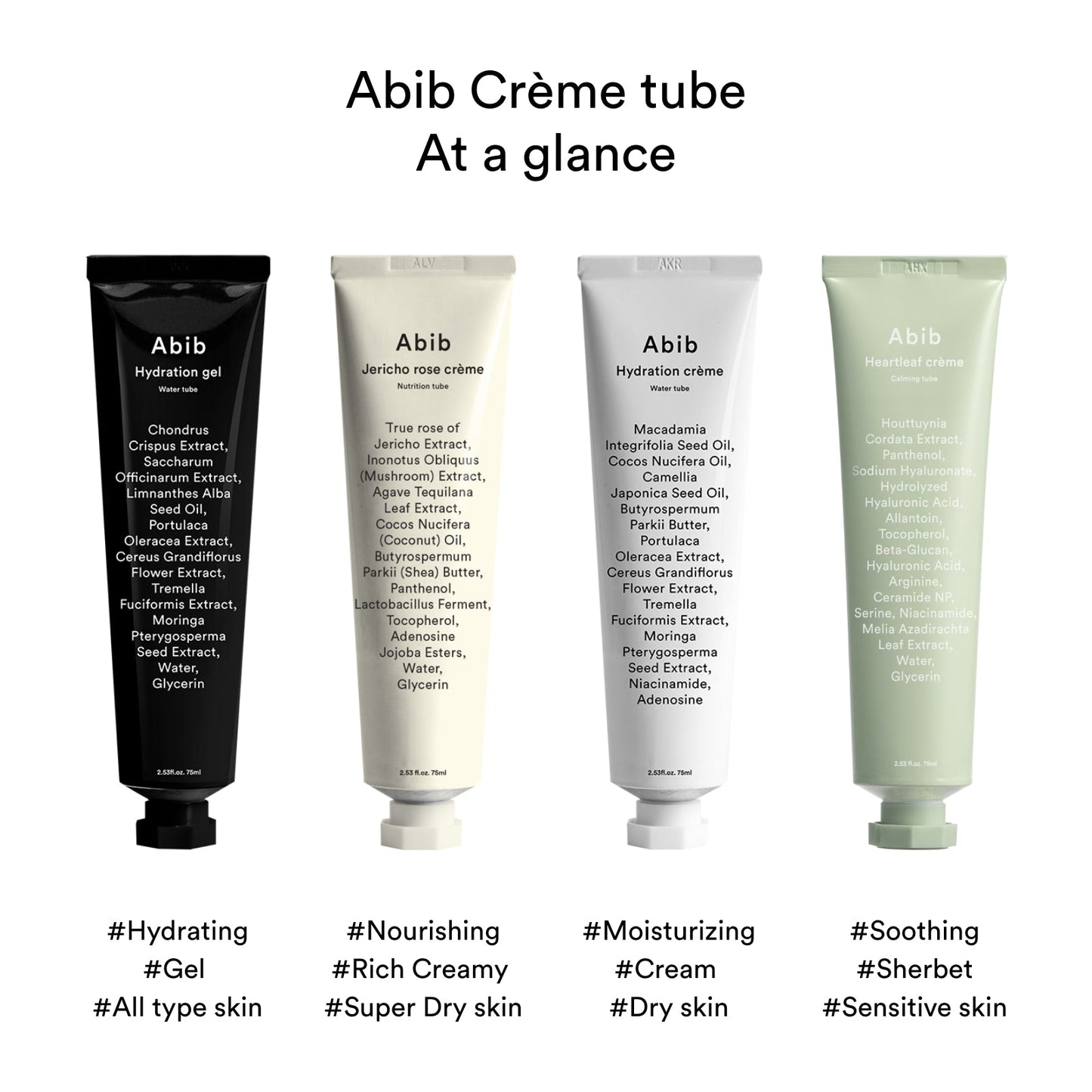 Abib Heartleaf creme Calming Tube 75ml
