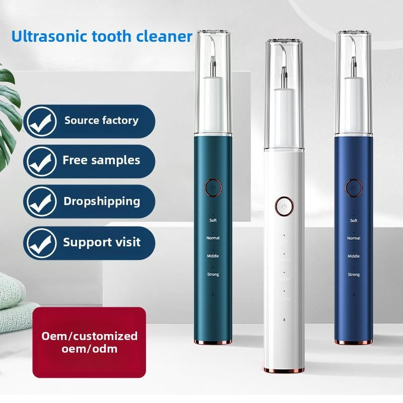 Cross-border ultrasonic scrubber, tooth flusher, household calculus remover, tooth scrubber, tooth whitening instrument