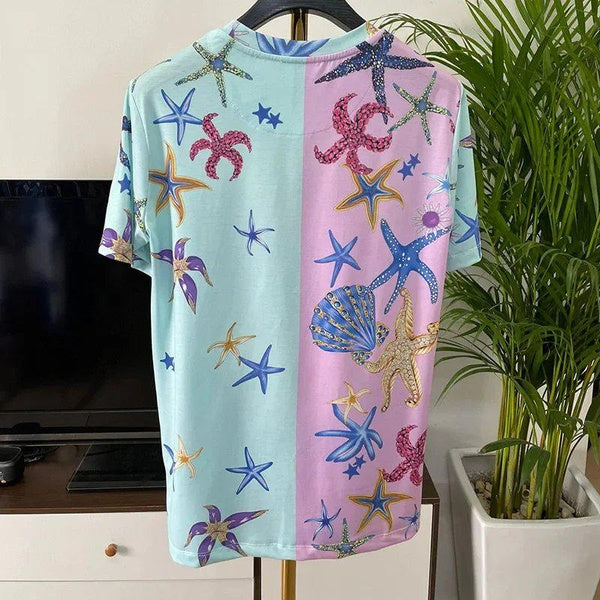 Men’s 3D Graphic Print T-Shirt, Trendy Crew Neck Short Sleeve Top, Fashion Casual Tee