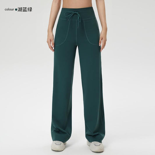 High-Waist Wide-Leg Yoga Pants for Women, Ultra-Soft, Stretchy, and Breathable Workout Trousers