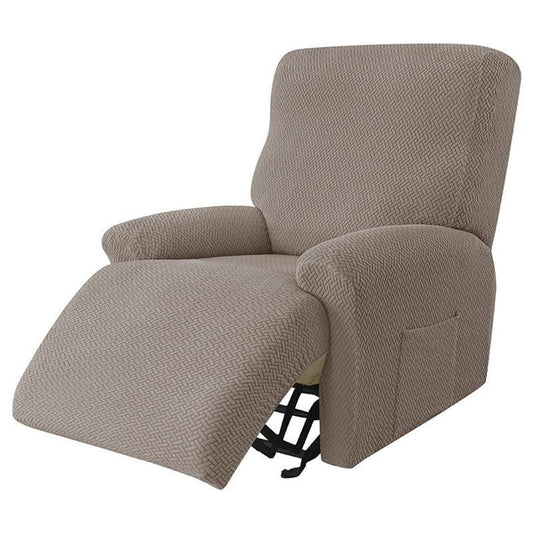 Universal Recliner Slipcover for Home and Hotel Use, Anti-Spill Twill Fabric, Fits Power Lift Chairs and Lazy Sofas