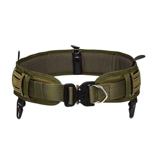 Tactical Molle Battle Belt - Quick Release Laser Cut Waist Pack for Airsoft & Outdoor