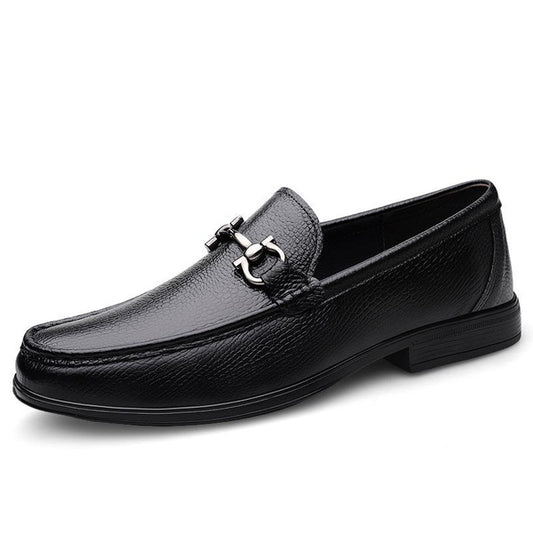 Men's Genuine Leather Driving Loafers Slip-On Moccasins Comfortable Casual Shoes