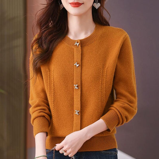 Cozy Chunky Knit Sweater Women's Casual Loose Fit Pullover Winter Tops