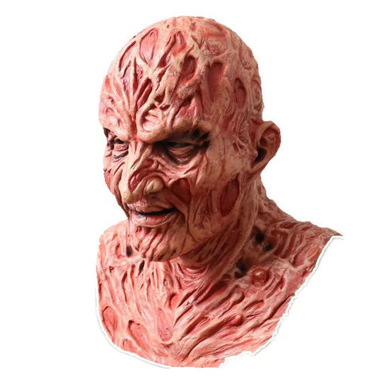 Scary Freddy Krueger Latex Mask with Gloves - Horror Movie Cosplay