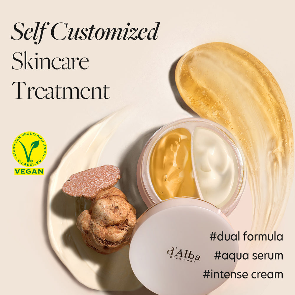 d'Alba White Truffle Double Serum & Cream 2.46oz (70g) / Moisturizing, Skin Firming & Tightening