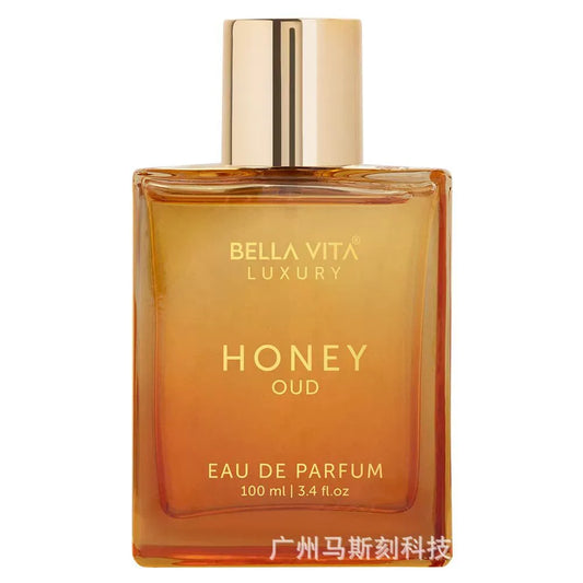 Bella Vita Luxury's Honey Oud | Eau de Parfum 100ml (3.4 fl.oz.) | Patchouli, Vanilla, Bergamot | Floral & Spicy | Made with Clean & Vegan Essentials Oils | Cruelty Free Fragrance Perfume