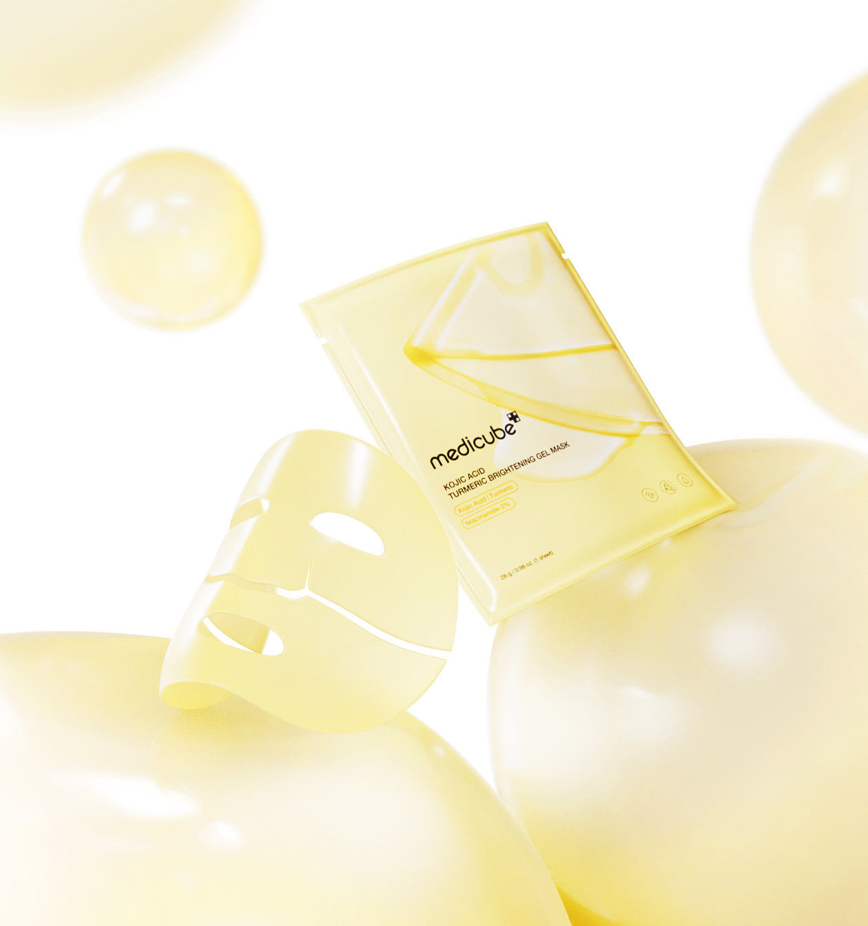 Medicube KOJIC ACID TURMERIC BRIGHTENING GEL MASK 4ea