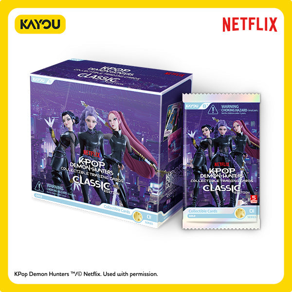 KAYOU KPop Demon Hunters Collectible Trading Cards Classic Edition 001-NA-Series 1-D Trading Card Box [20 Packs]