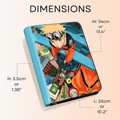 Naruto Anime 9-Pocket Trading Card Binder (34×26×3.5cm)