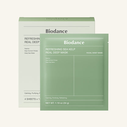 BIODANCE Refreshing Sea Kelp Real Deep Mask 1Box (34g*4ea)