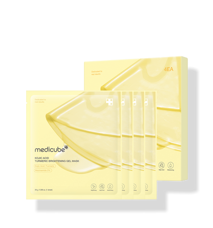 Medicube KOJIC ACID TURMERIC BRIGHTENING GEL MASK 4ea