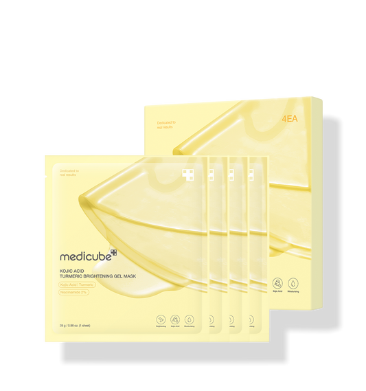 Medicube KOJIC ACID TURMERIC BRIGHTENING GEL MASK 4ea