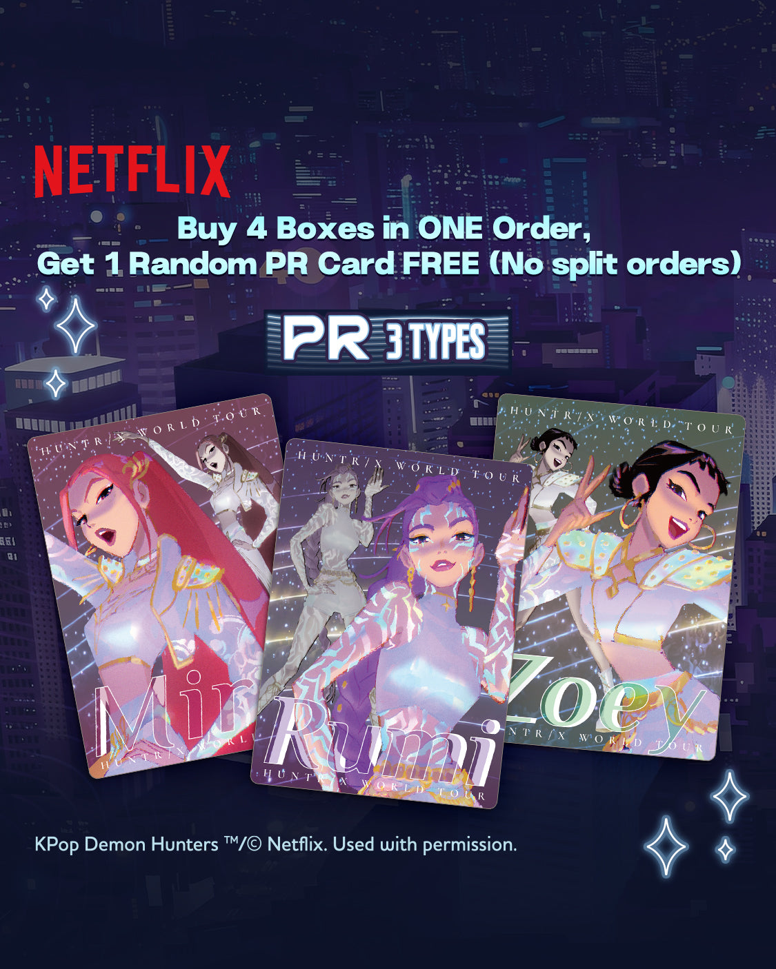 KAYOU KPop Demon Hunters World Tour Energy Edition 001-NA-Series 1-D Trading Card Box [12 Packs]