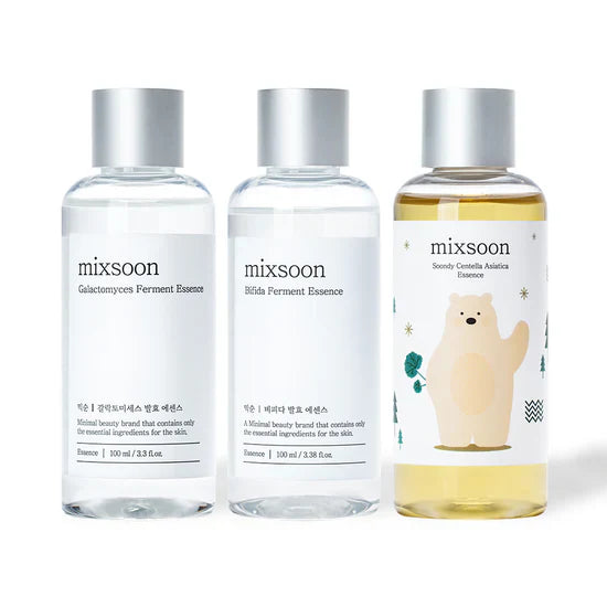 MIXSOON Essence Layering Set No.1(Soondy Centella Asiatica +Galactomyces+Bifida) 100ml*3ea