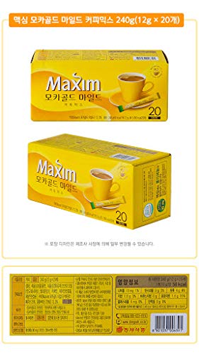 Maxim Mocha Gold Korean Instant Coffee 20 Sticks