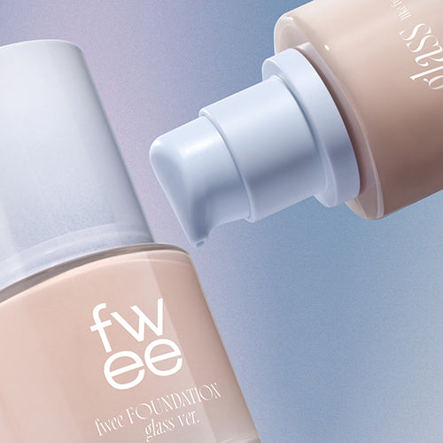 fwee Foundation Glass รองพื้นงานผิวเนียนกริบ ติดทนแนบสนิทไปกับผิว (Fixing) มอบฟินิชผิวดูฉ่ำวาวมีออร่าในทุกสภาพผิว แม้วันที่ผิวอ่อนล้า #รองพื้นงานผิวเนียนกริบ_파운데이션 글래스