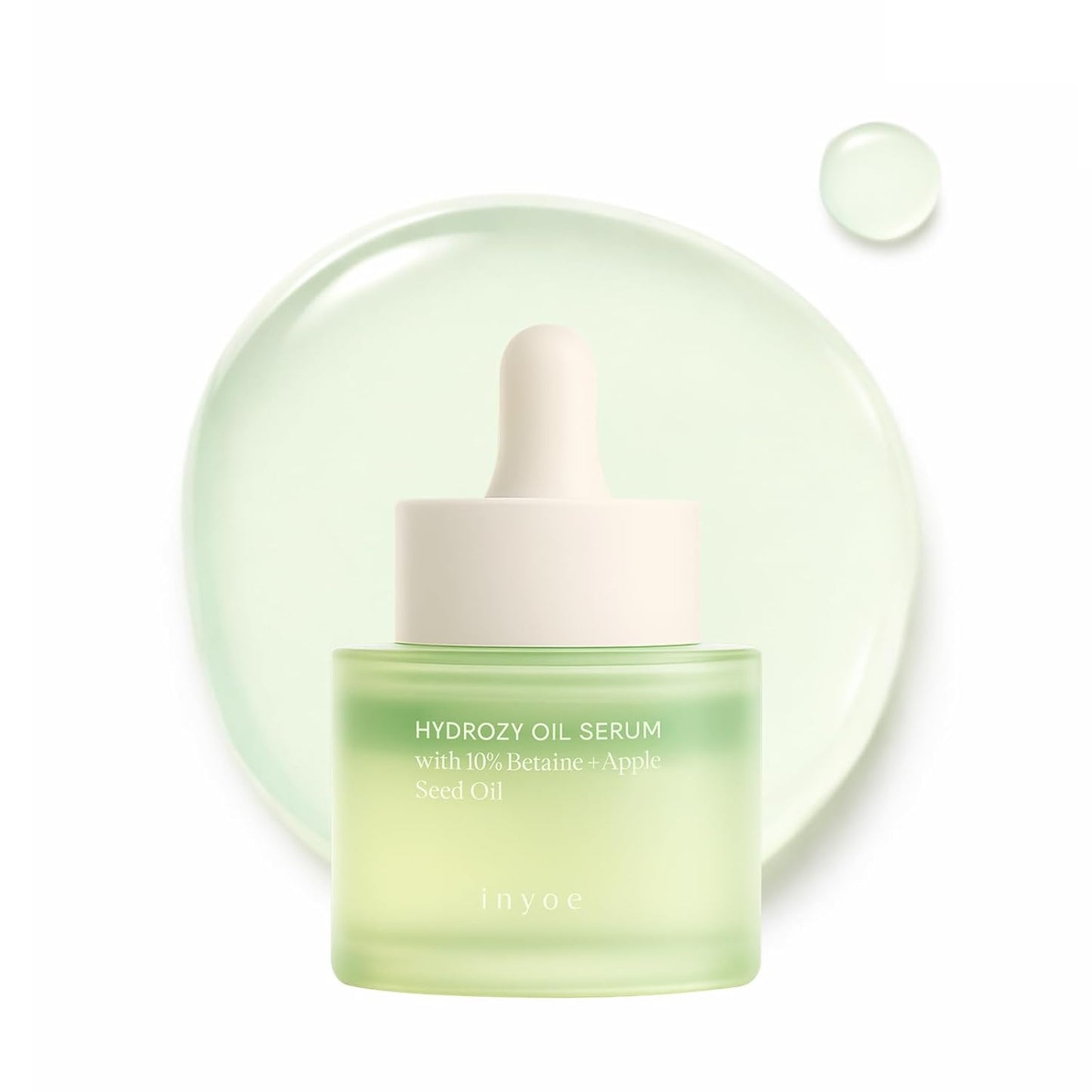 inyoe Hydrozy Oil Serum with 10% Betaine + Apple Seed Oil, Dual Layer Hydrating Serum, Lightweight Non Sticky Finish, Makeup Ready Glow, Korean Skin Care, 1.01 fl oz