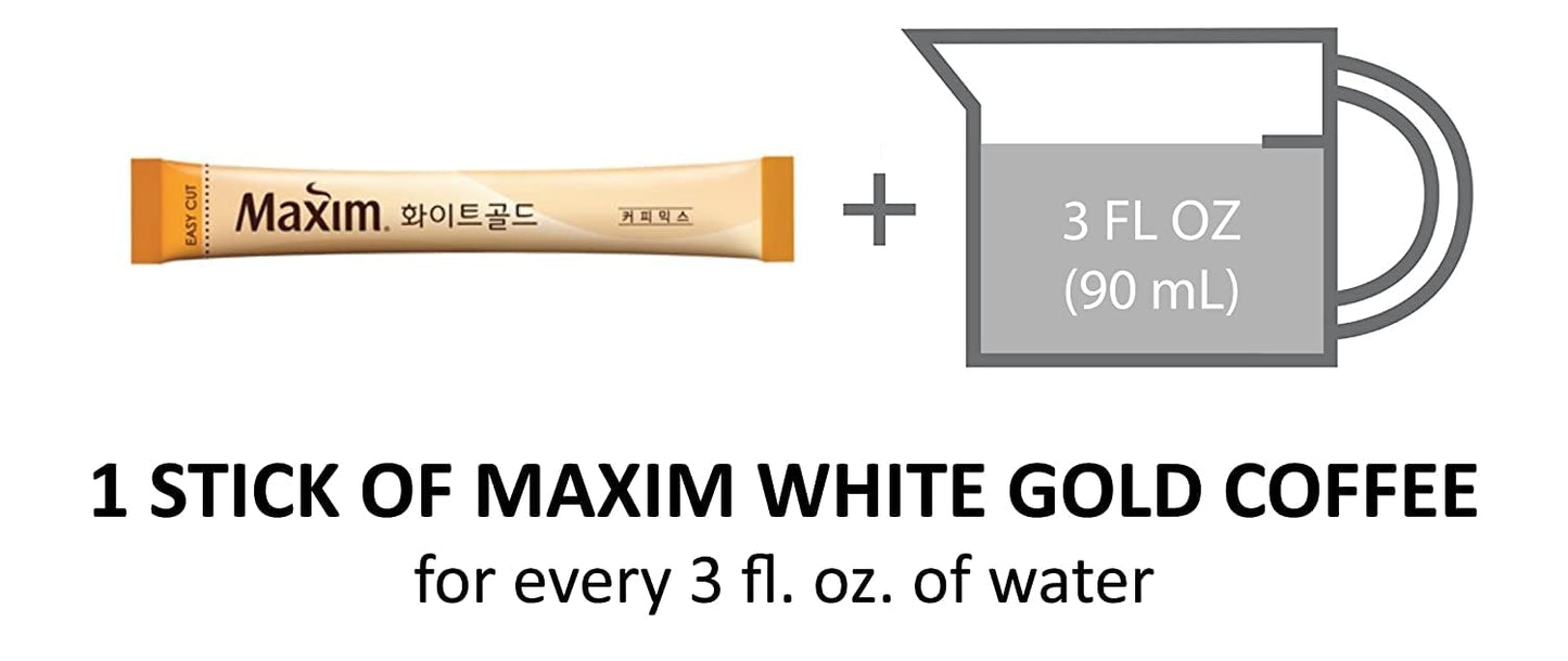 Dongsuh Maxim Mocha White Gold Coffee Mix 12G X 20 Sticks