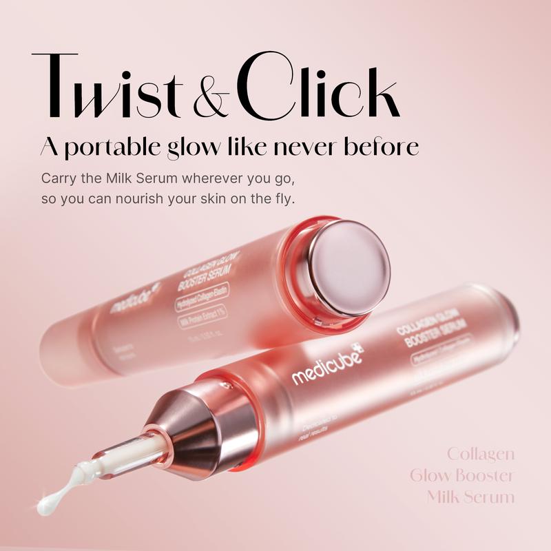 [medicube] Milky Glow Lock Collagen Duo l Collagen Glazed Milky Glow Wrapping Mask (20-Min Use) + Collagen Glow Booster Milk Serum for Hydration & Radiance, Korean Skincare, K-beauty