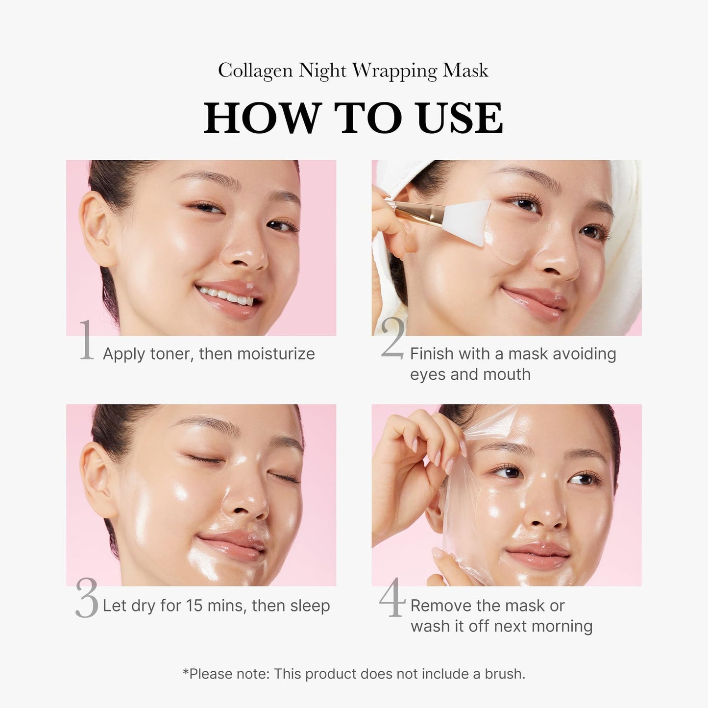 MEDICUBE Collagen Night Wrapping Mask 2.53 fl. oz (75ml) / Overnight Elasticity and Glow, Hydration Care