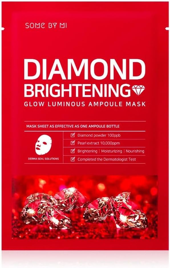 SOMEBYMI Diamond Brightening Calming Glow Luminous Ampoule Mask (10ea)