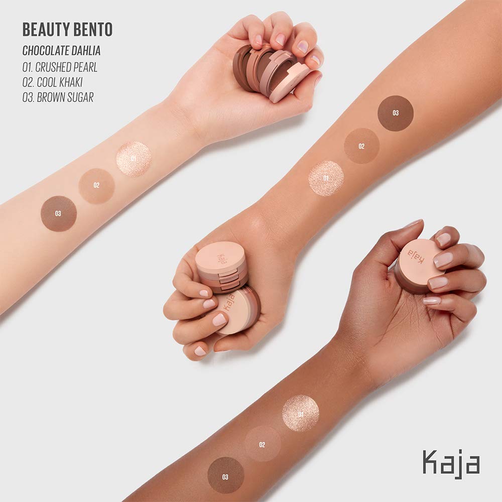 Kaja Beauty Bento Collection - 3 x 0.03oz. (0.9g) / Viral Bouncy Shimmer & High-Pigment Eyeshadow Trio