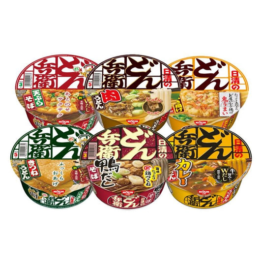 [JP] 닛신 돈베이 유부우동 6종, 6개/12개 세트