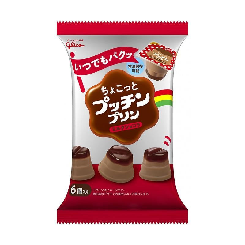 [JP] 글리코 미니 푸칭 푸딩 2종(카스타드/밀크쇼콜라), 120g, 3봉