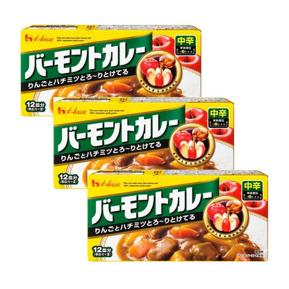 [JP]  하우스 바몬드 고형 카레 3종, 순한맛/중간매운맛/매운맛