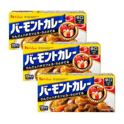 [JP]  하우스 바몬드 고형 카레 3종, 순한맛/중간매운맛/매운맛