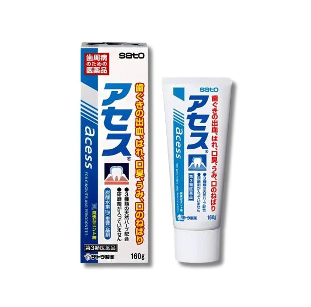 [JP] 일본 아세스 치약 오리지날 / 민트 / EX 치주병 완화 구취 출혈 붓기