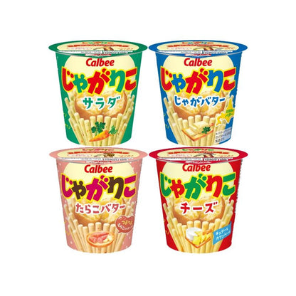 [JP] 가루비 자가리코 감자칩 4종   3개/4개/8개/12개 세트