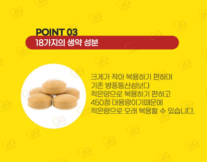 [JP] 방풍통성산 안라비리 골드Z 5T 450정 6000mg 복부 지방분해 한방 다이어트 보조제