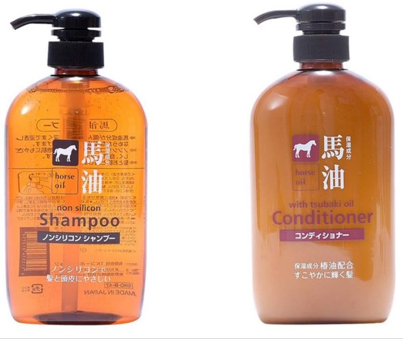 [JP] 쿠마노 마유 논 실리콘 샴푸600ml 2통 / 컨디셔너600ml 2통 / 바디솝600ml 2통 / 혼합구성 세트