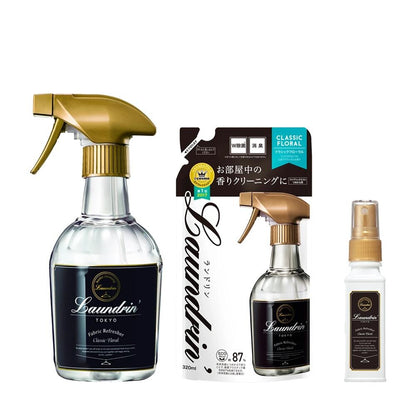 [JP] 일본 정품 섬유 탈취제 패브릭 퍼퓸 란도린 패브릭 미스트 370ml / 리필 320ml  Laundrin