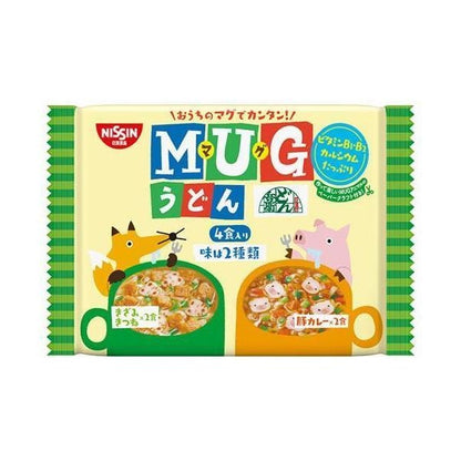[JP] 닛신 머그 누들 2종 라면/우동, 94g 4개입, 3세트/4세트/6세트