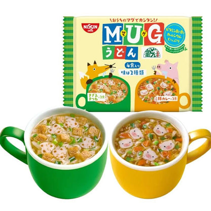 [JP] 닛신 머그 누들 2종 라면/우동, 94g 4개입, 3세트/4세트/6세트
