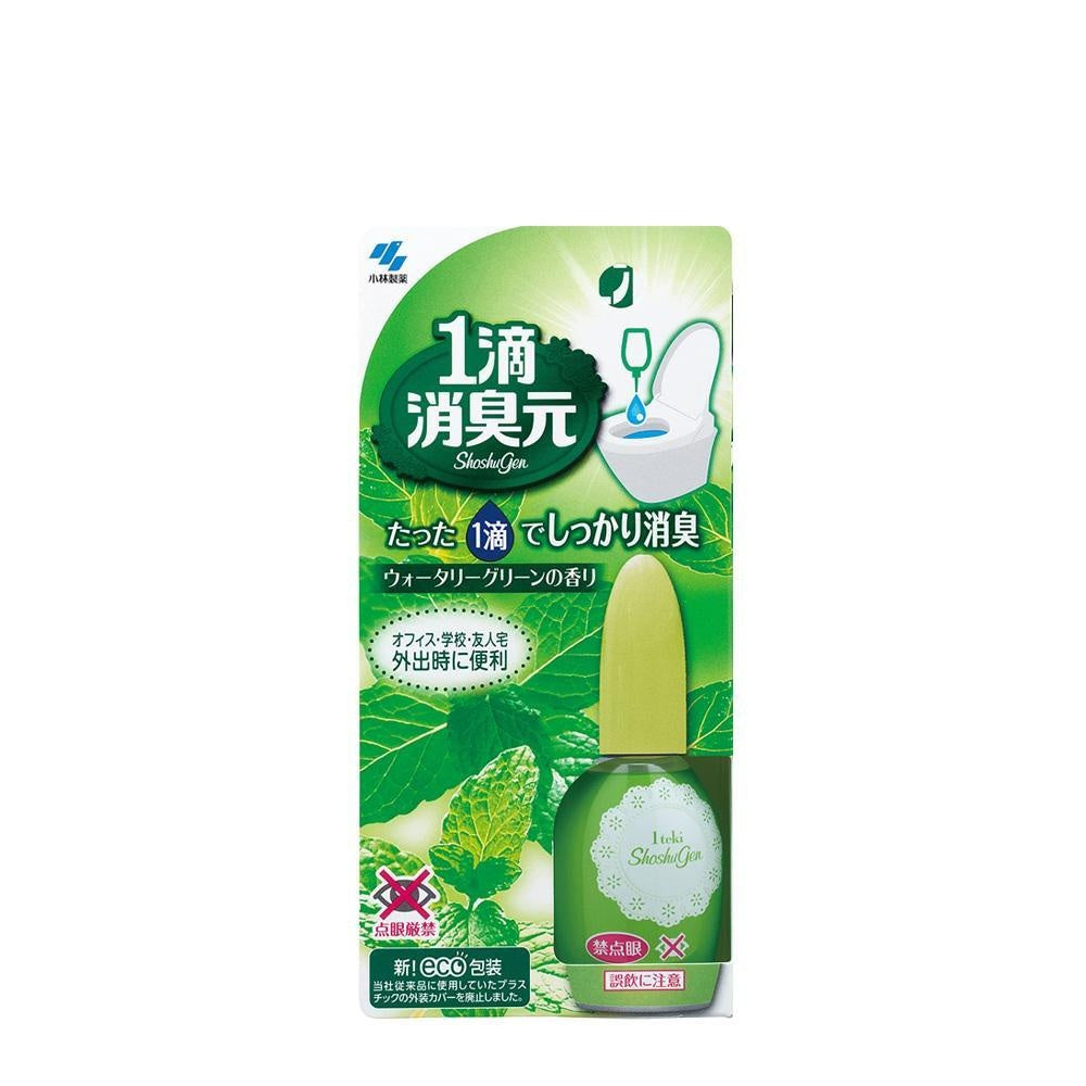 [JP] 일본 고바야시 한방울 쇼슈겐 화장실 변기 탈취제 휴대용 20ml (스위트 로즈향 / 워터 그린향)