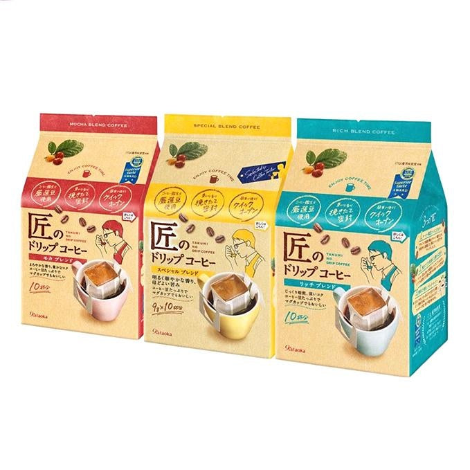 [JP] 카타오카 물산 장인의 드립 커피 9g 10개입, 모카 블렌드/리치 블렌드/스페셜 블렌드