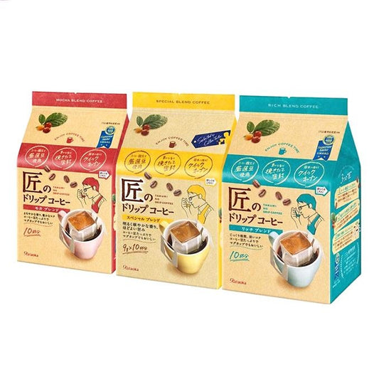[JP] 카타오카 물산 장인의 드립 커피 9g 10개입, 모카 블렌드/리치 블렌드/스페셜 블렌드