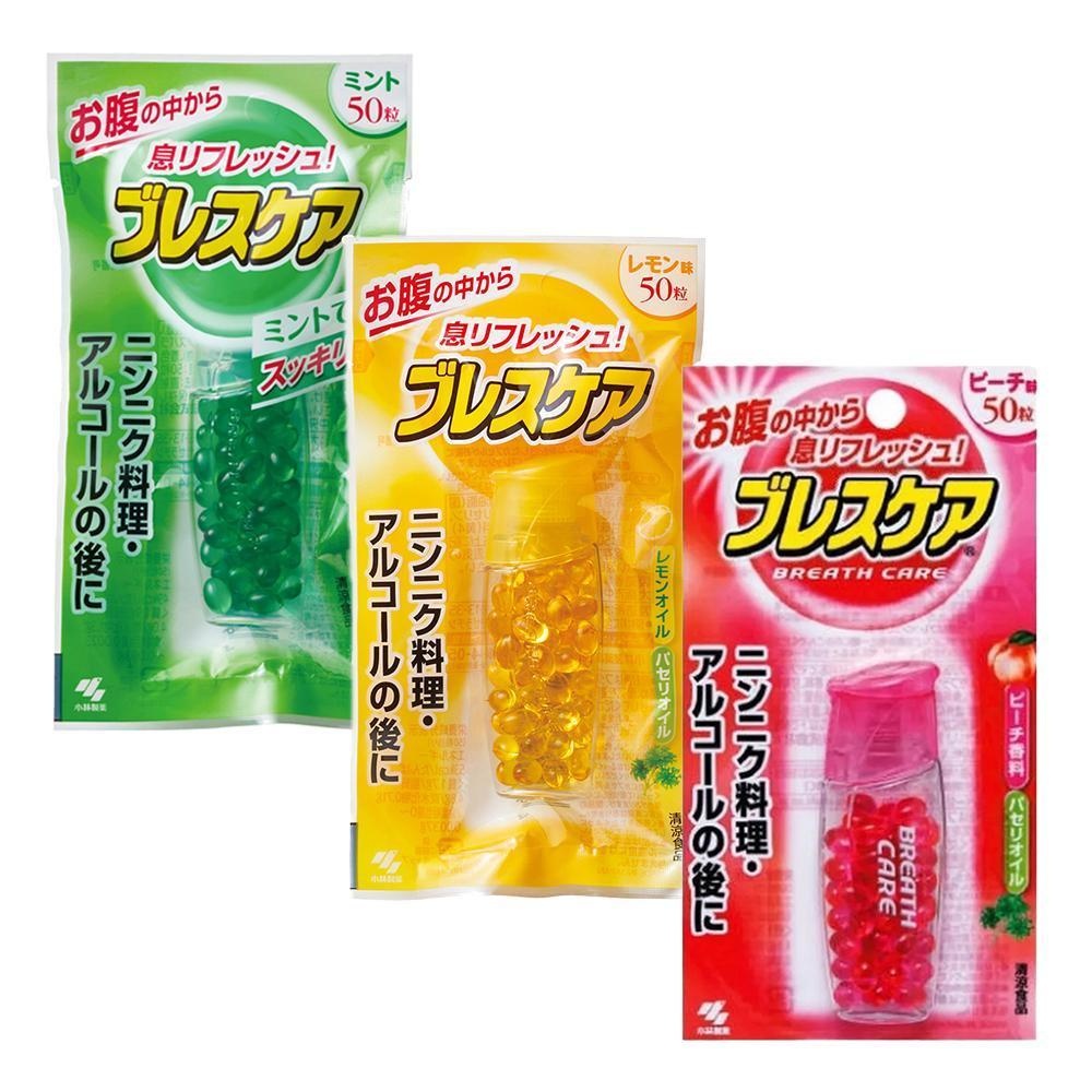 [JP] 고바야시 브레스케어 50정, 민트/레몬/피치