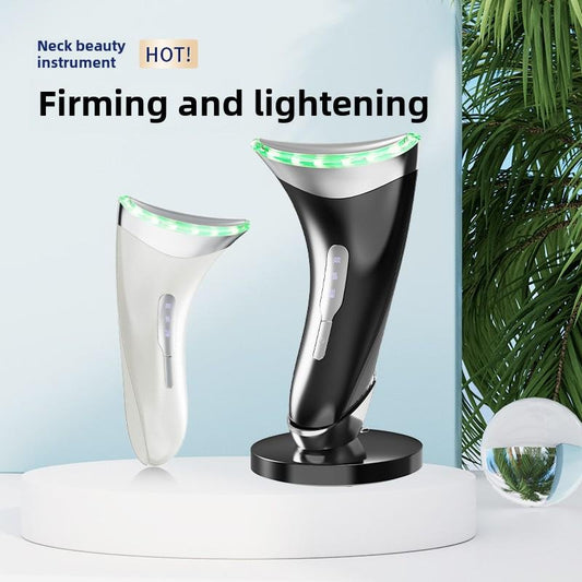 Cross-border neck beauty instrument to dilute neck lines nasolabial folds care beauty EMS micro-current massager vibration skin rejuvenation instrument