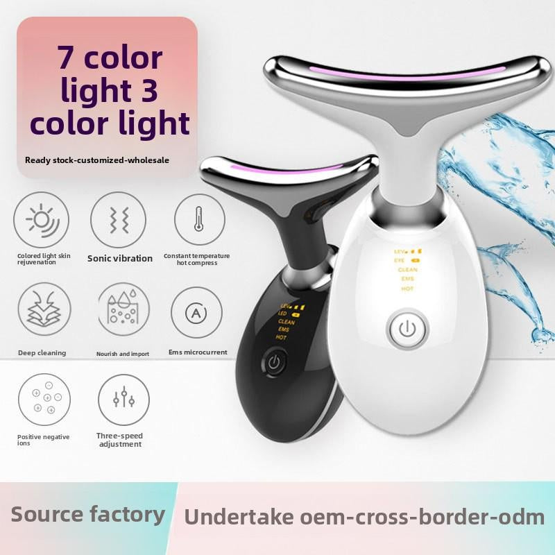 Source Factory Household Neck Beauty Instrument Introducer Neck Pattern Instrument Photon Rejuvenation Facial Introduction Massage Instrument Neck Protector