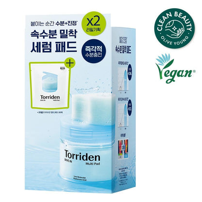 Torriden Dive In Low Molecular Hyaluronic Acid Multi Pad 80P Set (+Refill 80P)