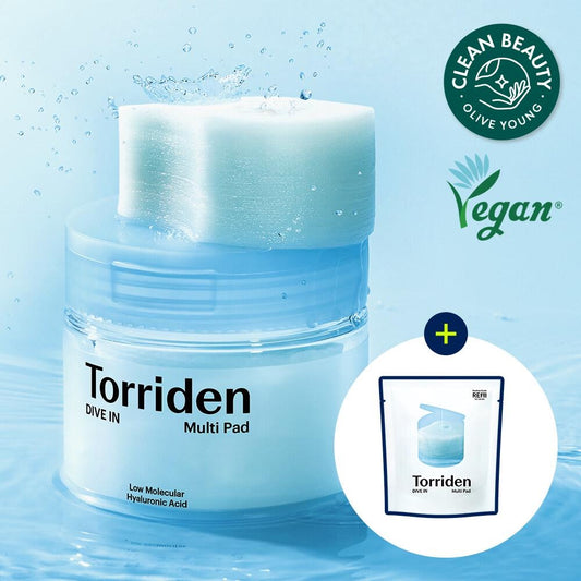 Torriden Dive In Low Molecular Hyaluronic Acid Multi Pad 80P Set (+Refill 80P)