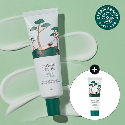 ROUND LAB Pine Calming Cica Cream 50ml Set (+Cream 10ml)