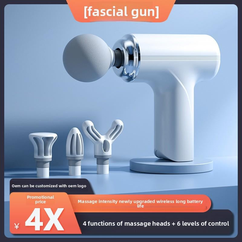 Cross-border special massage gun intelligent electric fascia instrument muscle relaxation cervical massage stick source manufacturer fascia gun
