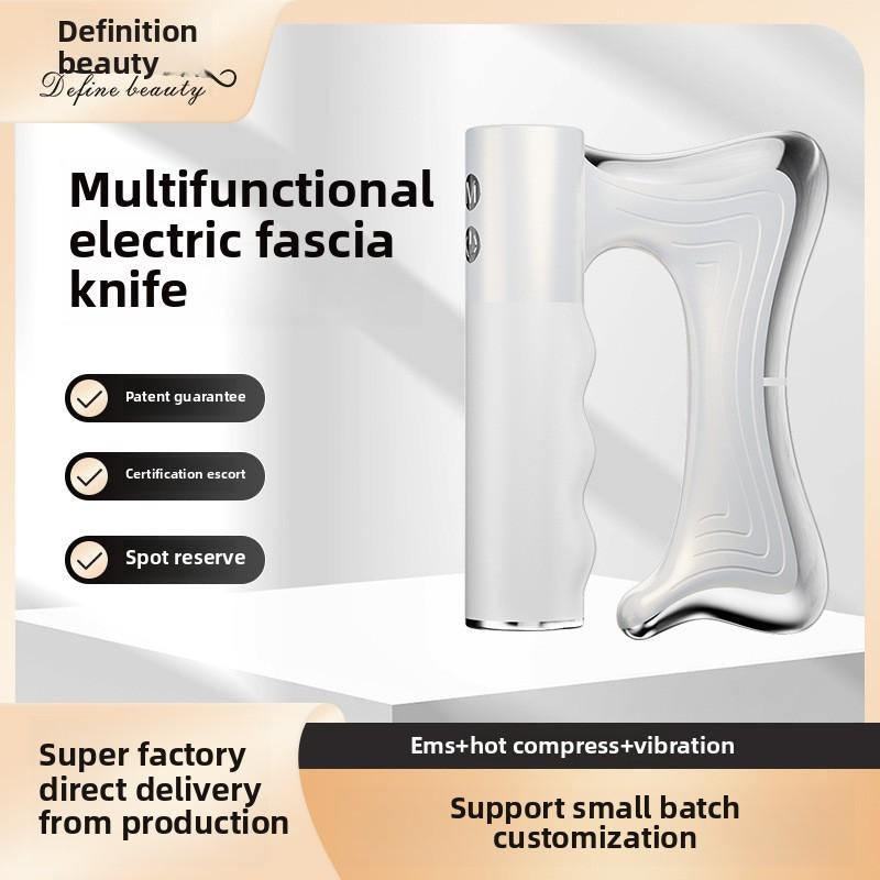 Electric fascia knife, meridian instrument, scraping instrument, micro-current hot compress, vibration, fitness, relaxation, muscle soothing, massage artifact