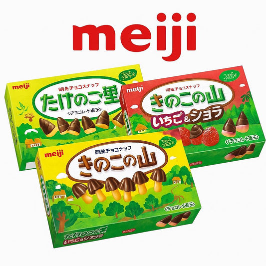 [JP] 메이지 일본 죽순과자 타케노코노사토 초코 / 딸기&쇼콜라 / 키노코노야마 초코송이 3개 5개 세트판매